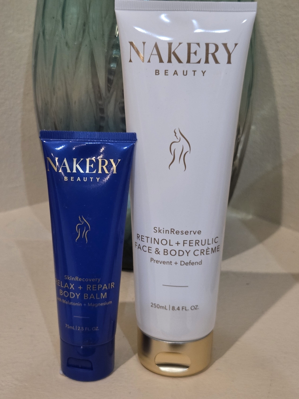 Nakery Beauty SkinReserve Retinol + Ferulic Face & Body Crème & Relax + Repair